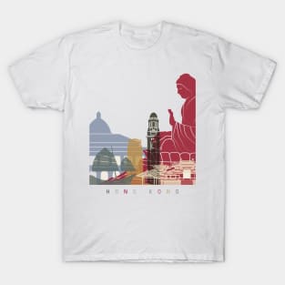 Hong Kong skyline poster T-Shirt